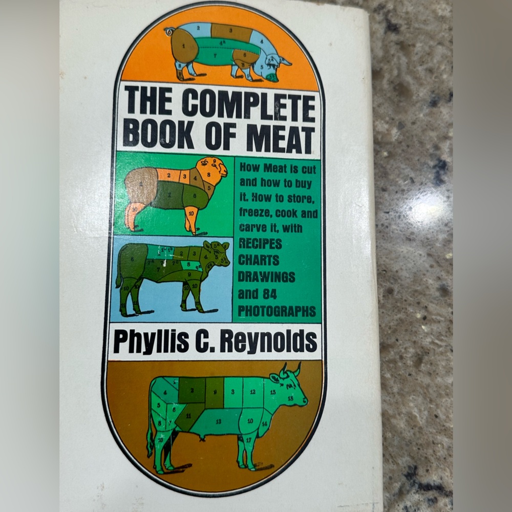 Vintage 1963 The Complete Book of Meat by Phyllis C. Reynolds